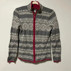 Krimson Klover 100% wool  full zip sweater